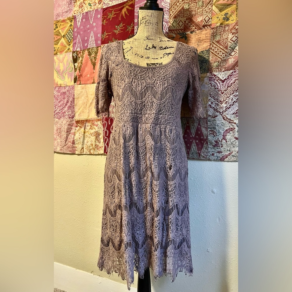 Urban Outfitters - Pins & Needles- Brown Lace Dress